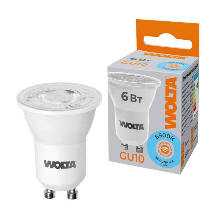 Светодиодная лампа Wolta WSTD-JCDR-MR11-6W6KGU10-L