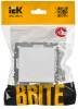 Заглушка с суппортом IEK Brite BR-PL10-K91 арктический белый фото 6