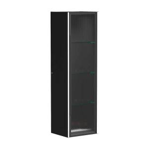 Шкаф-пенал AQUAme S5 AQM90051MB подвесной, дуб черный, 30 см