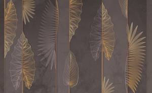 3D Фотообои Artegrafico «Панно с тропическими листьями» PL-048 канвас