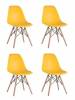 Набор из 4 стульев Stool Group Eames 8056PP YELLOW X4