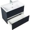 Тумба под раковину Belbagno Vittoria VITTORIA-800-2C-SO-GO-P 80x45x57 Grigio Opaco подвесная с двумя выкатными ящиками фото 5