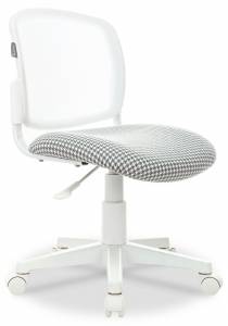 Кресло компьютерное Бюрократ CH-W296NX 1863657 белый, рисунок Гусиная лапка