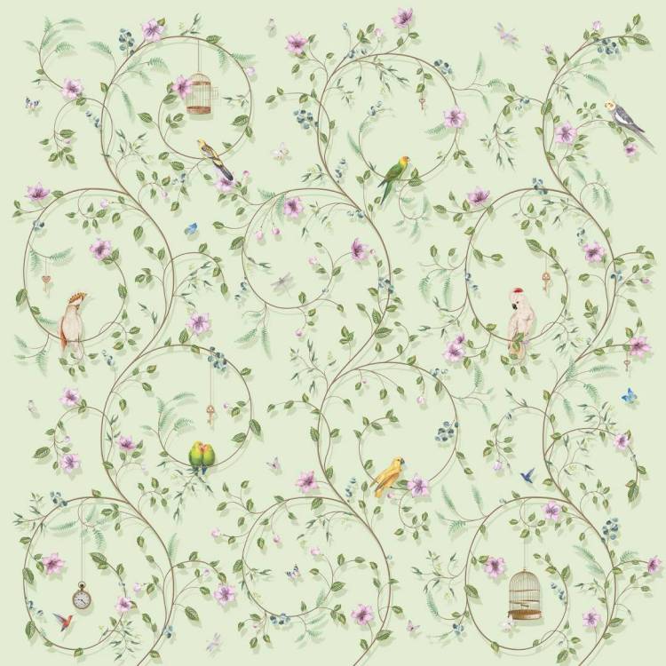 Фреска Ortograf Chinoiserie 33945 Chinoiserie green Филиграна FM-F