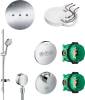 Душевой комплект Hansgrohe Raindance Rainmaker 600 (3 jet) 26117000 + 28412180 + 26631000 + 27506000 + 15742000 + 15745000