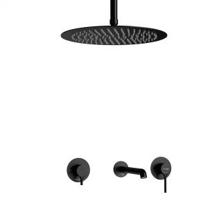 Душевой комплект Wasserkraft Rhein (Рейн) 9951.99DVR2.151.160.443MB черный матовый