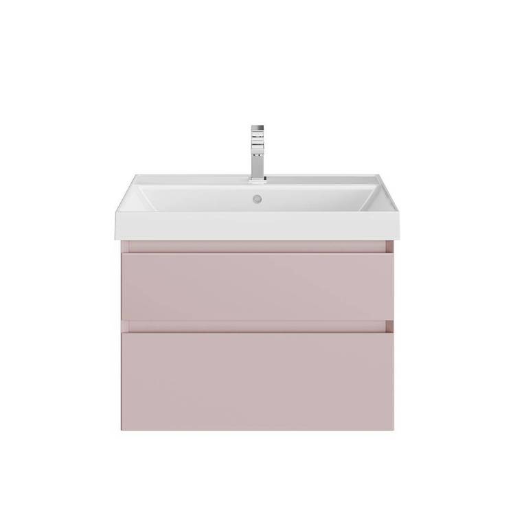 Тумба с раковиной Kerama Marazzi Cubo мальва матовая, 70 см, раковина CU.wb.70