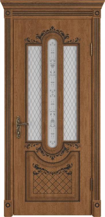 Межкомнатная дверь Владимирская Фабрика Дверей Alexandria Honey Classic PB стекло Art Cloud 700x2000