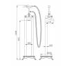 Смеситель для ванны с душем Comforty FE0051-CCT 00003127671 хром фото 10