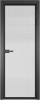 Межкомнатная дверь Profil Doors 1 AV цвет профиля Серая ночь, стекло безопасное 6 мм мору осветленное 600x2000