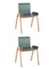 Набор из 2 стульев Stool Group Harbour XH-8617 green X2 зеленый