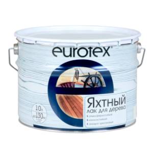 Лак яхтный алкидно-уретановый EUROTEX глянцевый 10 л