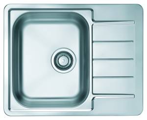 Мойка кухонная Alveus Line 110 1122317 Nat 90 Fi с сифоном, 61.5x50