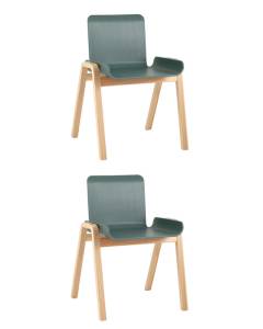 Набор из 2 стульев Stool Group Harbour XH-8617 green X2 зеленый