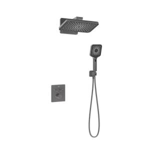 Душевой комплект Vincea Inspire VSFW-3I21MT4GM вороненая сталь, встраиваемый, с термостатом