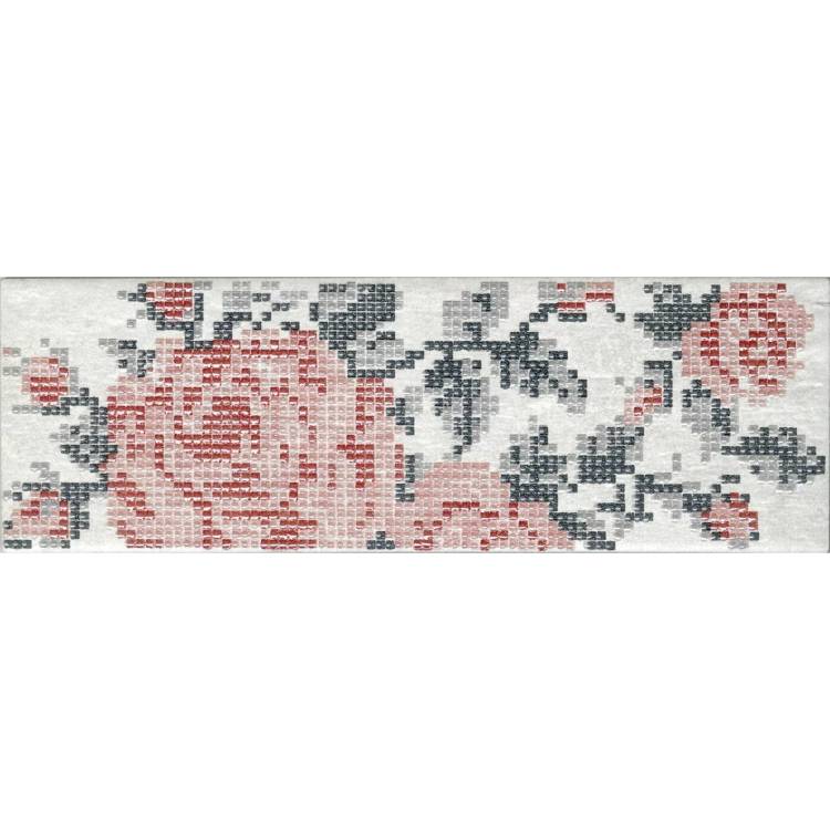 Декор Serenissima Cir Docklands 1047606 Inserto Flowers White S/1 8.6x26