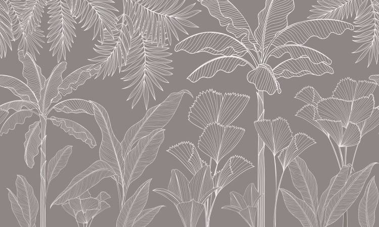 Бесшовные Eco обои Ortograf Artline 34529 Line flora Гладь ОЕ-Р2
