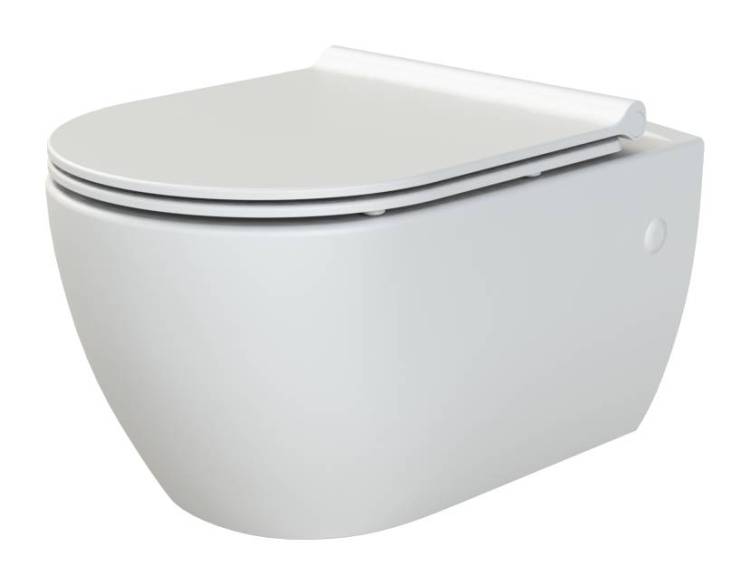Унитаз подвесной Boheme Bianca 963-SET-MW с крышкой-сиденьем, белый матовый