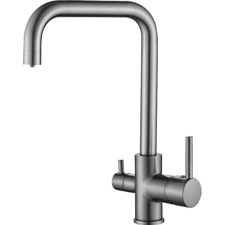 Смеситель для кухни Belz B76802-3 вороненая сталь