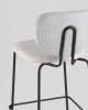 Стул полубарный Stool Group Masey B2339-H65 M8528+Curio-70 серый с серой экокожей фото 7