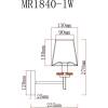 Бра MyFar Daniel MR1840-1W фото 2