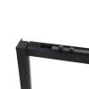 Душевой уголок Vincea Slim Soft VSR-1SS1011CLB 1100x1000, черный, стекло прозрачное фото 6