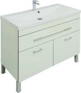 Тумба с раковиной Aquanet Верона 100 287662 белый, 872x1002x480