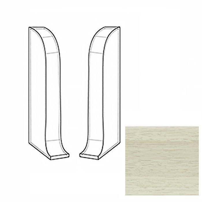 Заглушки LinePlast Клен Светлый L065 58 мм (пара)