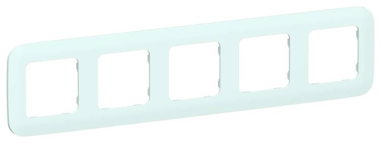 Рамка 5-постовая IEK Flite FI-M52-31-20-K94 холодный лед