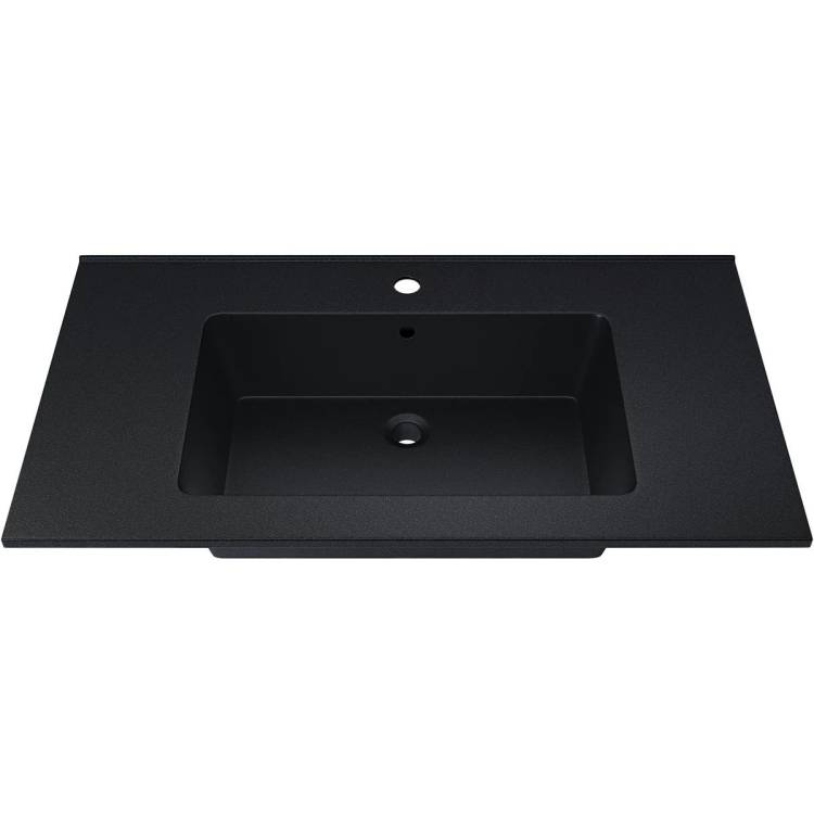Раковина Uperwood Parma Quartz 291003011 черная матовая, космос, 86x47.5