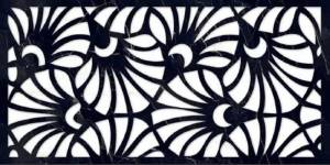 Декор Art Ceramic Mira 232258 Black Decore 60x120