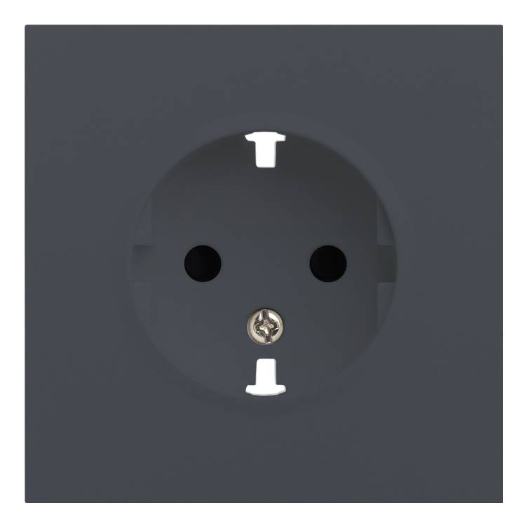 Лицевая панель для розетки 2к+з Rikett 35632 BT базальт