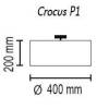 Потолочный светильник TopDecor Crocus Glade P1 01 03g фото 2