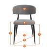 Стул обеденный Tetchair Белси 25681 светло-серый/черный фото 16