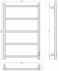 Полотенцесушитель электрический Стилье Формат 26 31526-8050 Матовый чёрный, 80x50 фото 4