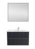 Тумба с раковиной Art&Max Elegant AM-ELEGANT-900-2C-SO-GM-LED подвесная, серый матовый фото 3