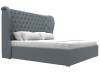Интерьерная кровать Лига Диванов Далия 123078 серый 180x200 фото 3