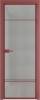 Межкомнатная дверь Profil Doors 4 AX цвет профиля Красный антрацит, стекло безопасное 6 мм рэте 600x2000