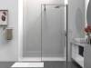 Душевая перегородка Vincea Walk-In VSW-1HS900CLGM профиль вороненая сталь, стекло прозрачное, 90x200 фото 2