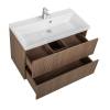 Тумба с раковиной Art&Max Verona-Push Коричневый, 60x90 фото 5