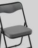 Стул складной Stool Group Джонни fb-jonny-vl-32 темно-серый, каркас черный матовый, велюр фото 8
