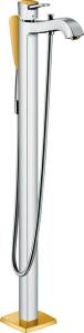 Смеситель для ванны с душем Hansgrohe Metropol Classic 31445090 напольный, хром - золото