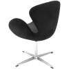 Кресло Bradex Home Swan Style Chair FR 0650 графит/искусственная замша фото 5