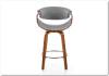 Барный стул Halmar H 123 V-CH-H/123-POPIELATY серый/орех фото 6