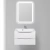 Тумба с раковиной Belbagno Marino MARINO-750-2C-SO-BO-P 75x45x50 Bianco Opaco подвесная с двумя выкатными ящиками фото 2