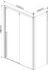 Душевой уголок Vincea Lugano VSR-1L9015CL-1 150х90 см, профиль хром фото 5