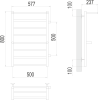 Полотенцесушитель Terminus Анкона П8 50x80 бп500, водяной фото 3
