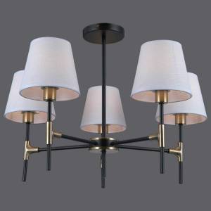Потолочная люстра Illumico IL0185-5CSQ-24 BK AB CASTOR
