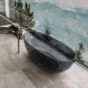 Прозрачная ванна Vincea VBT-6T01B 1700x750x550, цвет черный фото 4