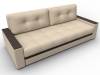 Диван прямой с декором Лига Диванов Лига-096 133428 Бежевый;Коричневый фото 6